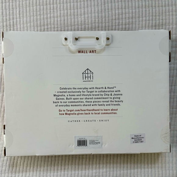 Hearth & Hand with Magnolia Horizontal Landscape Lake Burlap Framed Wall Art - Picture 13 of 16